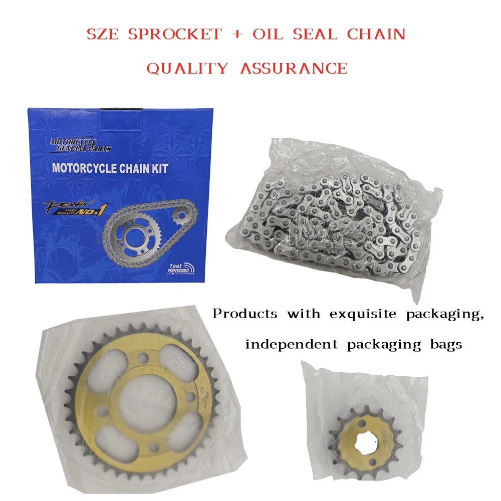 428 Chain - CG125 38T+15T 428H-102L Silent Durable Chain