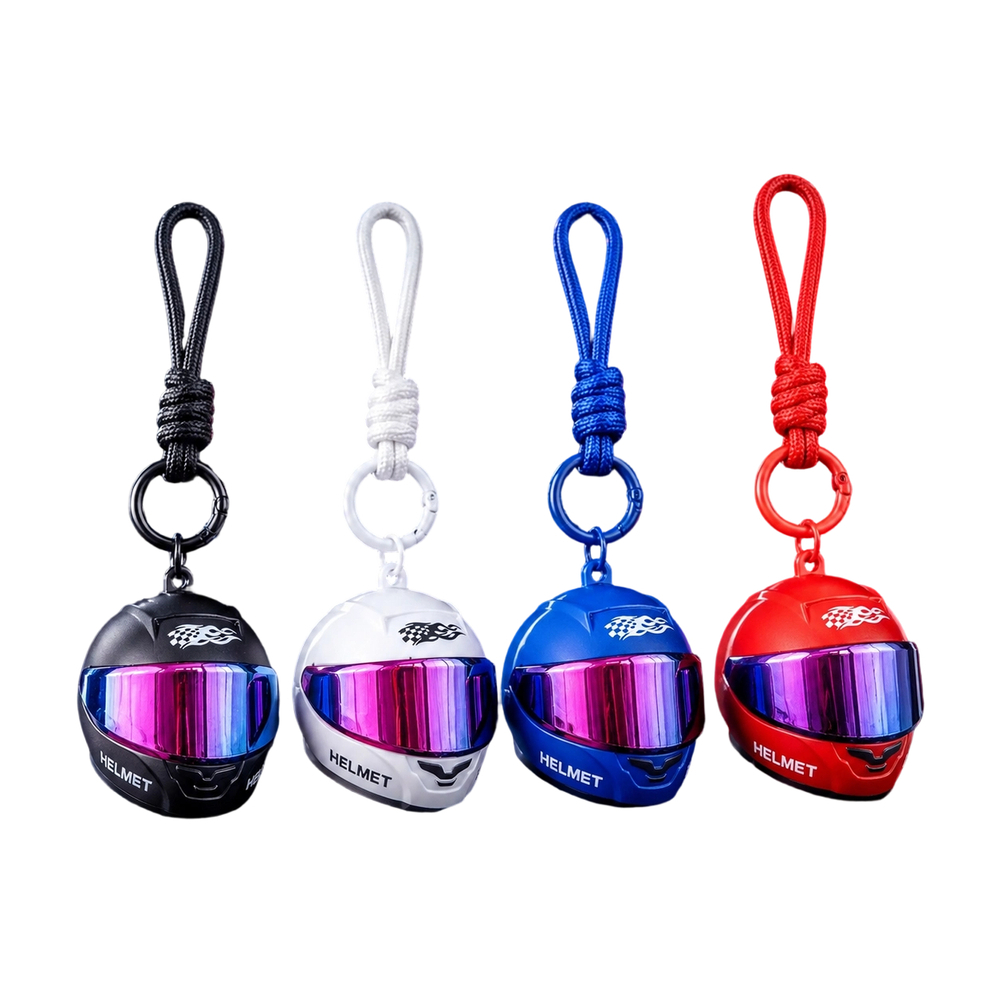 Bicycle Chain - Cool Colorful Helmet Keychain With Flip