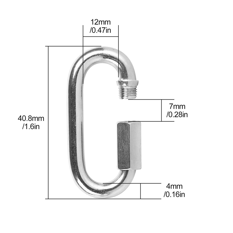 12 Pcs Quick Link 4MM Stainles - đánh giá và giá Steel Chain