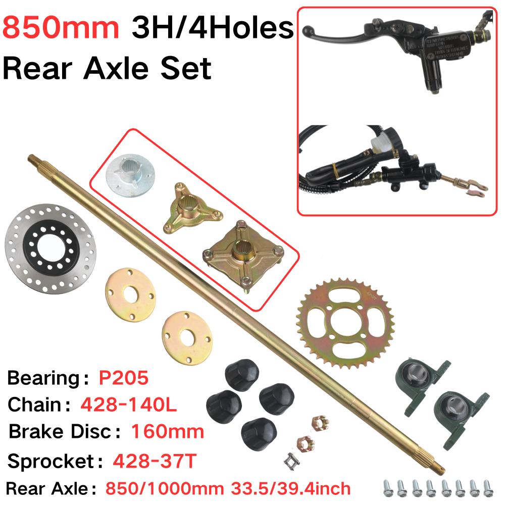 850mm Rear Axle Complete Set W - đánh giá và giá Sprocket