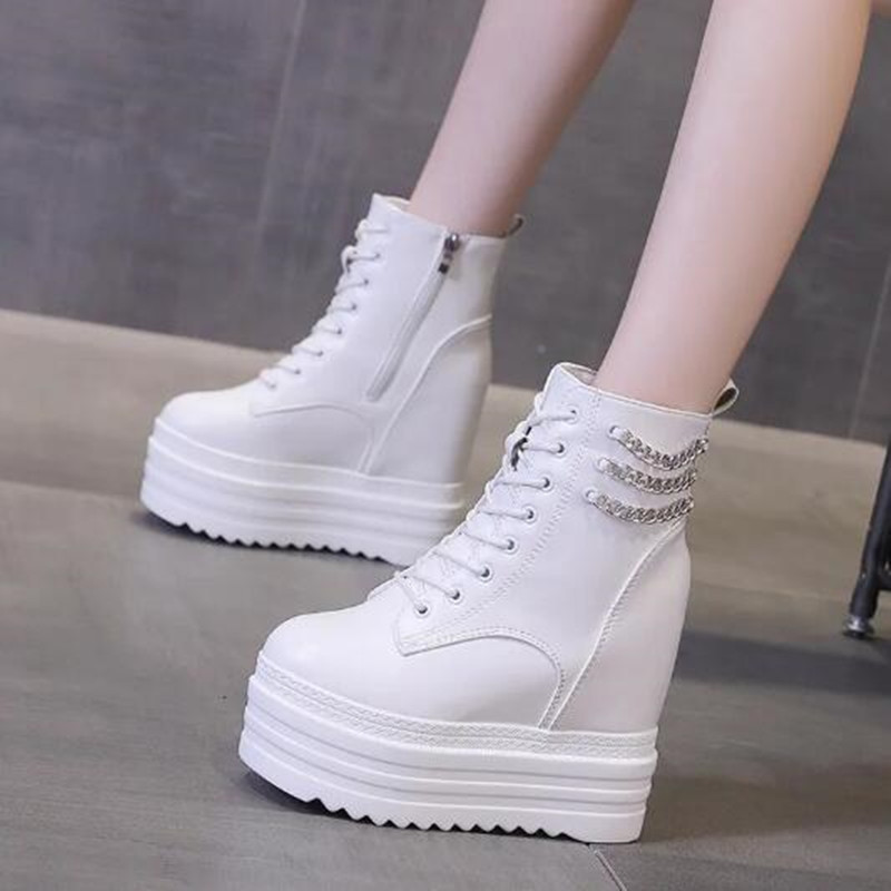 NEW Women Ankle Boots Leather  - đánh giá và giá Motorcycle Chain